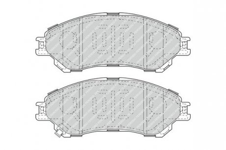 Комплект тормозных колодок, дисковый тормоз FERODO FDB4884