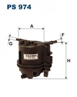 Фiльтр паливний з корпусом FILTRON PS974 (фото 1)