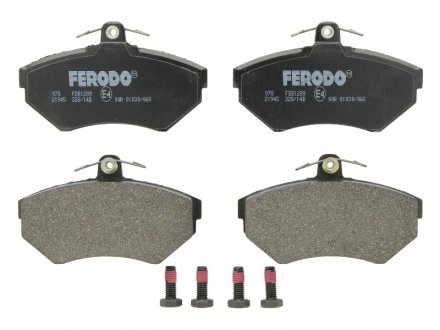 Гальмівні колодки, дискові FERODO FDB1289 (фото 1)