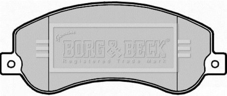 Гальмiвнi колодки дисковi BORG & BECK BBP2281 (фото 1)