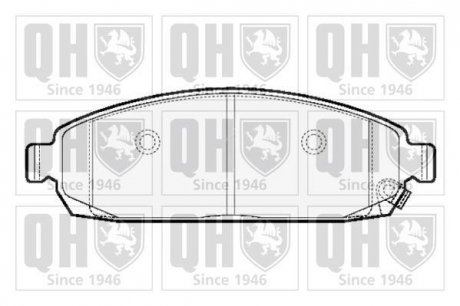 Колодки тормозные (передние) Jeep Grand Cherokee III/IV 04-/Commander 05-10 Quinton Hazell BP1511