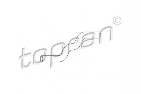 Патрубок радіатора пічки TOPRAN / HANS PRIES 102873 (фото 1)