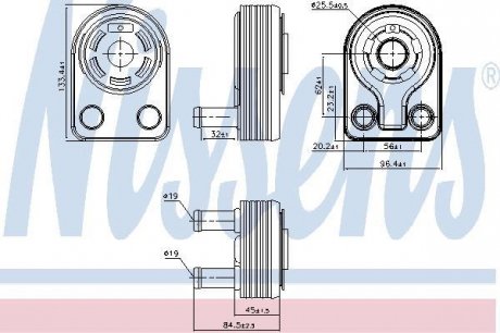 Радiатор масляний NISSENS 90971