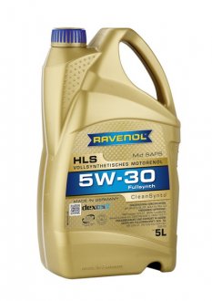 Мастило HLS 5W-30 CLEANSYNTO 5L RAVENOL 1111119-005 (фото 1)