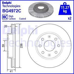 Гальмівний диск Delphi BG4972C
