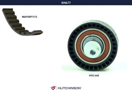 Комплект ГРМ Renault Kangoo, Logan 1.6 (08-) HUTCHINSON KH477 (фото 1)