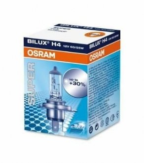 Лампа галогенная SUPER H4 12V 60/55W SUP P43t OSRAM 4050300467245