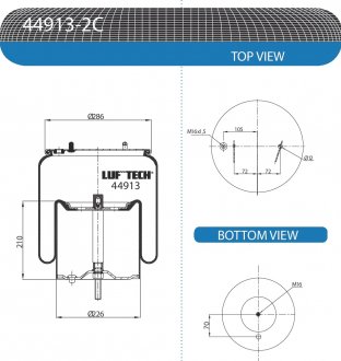 ПНЕВМОРЕСОРА CONTI4913NP02 З СТАКАНОМ МЕТАЛ DASTECH 44913-2C+