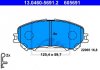 Комплект гальмівних колодок з 4 шт. дисків ATE 13.0460-5691.2 (фото 3)