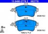 Комплект тормозных колодок, дисковый тормоз ATE 13.0460-2778.2 (фото 3)