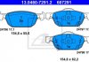 Комплект тормозных колодок, дисковый тормоз ATE 13.0460-7291.2 (фото 1)
