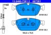 Комплект тормозных колодок, дисковый тормоз ATE 13.0460-7281.2 (фото 2)