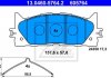 Колодки гальмівні дискові передні ATE 13.0460-5764.2 (фото 3)