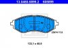 Комплект гальмівних колодок, дискове гальмо ATE 13.0460-5899.2 (фото 4)