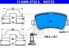 Комплект тормозных колодок, дисковый тормоз ATE 13.0460-2722.2 (фото 3)
