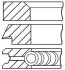 Кольца поршневые (требуется комплектов - 4) GOETZE 08-269820-00 (фото 1)
