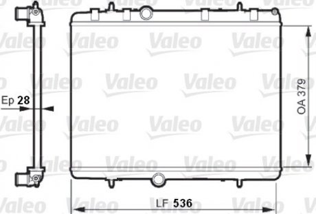 Радиатор системы охлаждения Valeo 735608