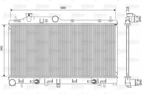 Теплообмінник Valeo 701554