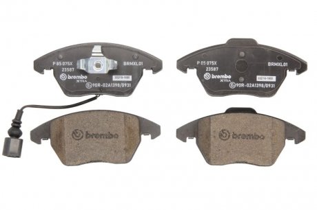 Комплект гальмівних колодок з 4 шт. дисків BREMBO P85075X (фото 1)
