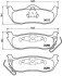 Комплект гальмівних колодок з 4 шт. дисків BREMBO P37011 (фото 1)