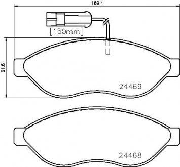 Гальмівні колодки дискові BREMBO P23143 (фото 1)