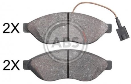 Гальмівні колодки перед. Jumper/Ducato/Boxer 06- (1.1-1.5t) A.B.S. 37907