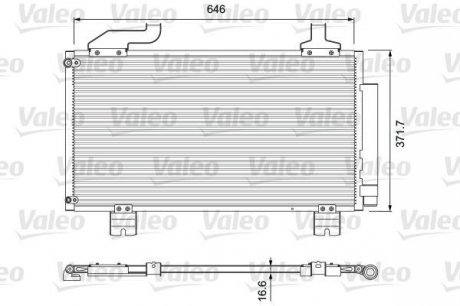 Радиатор кондиционера Valeo 814417