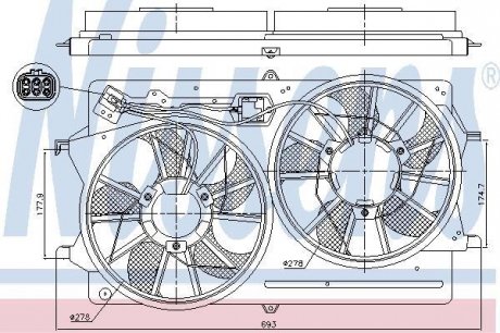 Вентилятор радіатора NISSENS 85214