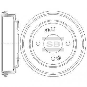 Тормозной барабан Hi-Q (SANGSIN) SD1078