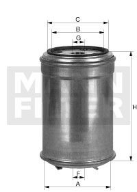 Фильтр топливный MANN-FILTER WK 842/1 (фото 1)