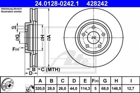 Тормозной диск ATE 24.0128-0242.1
