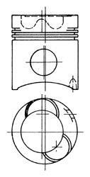 Поршень KOLBENSCHMIDT 93932700 (фото 1)