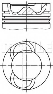 Поршень MAHLE / KNECHT 2136310 (фото 1)