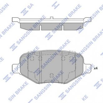 Колодка торм. диск. FORD EXPLORER 15- задн. (SANGSIN) Hi-Q (SANGSIN) SP1621