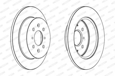 Гальмівний диск FERODO DDF1466C