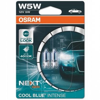 Автолампа Next Gen W5W W2,1x9,5d 5 W светло-голубая OSRAM 2825CBN-02B