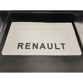 Бризковик на двосхиле колесо з об\'ємним малюнком "RENAULT" Білий (360X640) Турция GP1010 (фото 1)