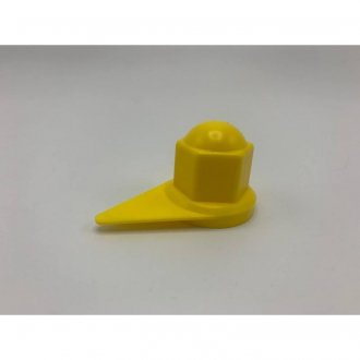 Ковпачок на колісну гайку 27 "Стрілка" пластиковий жовтого кольору Турция 27CAPYL (фото 1)
