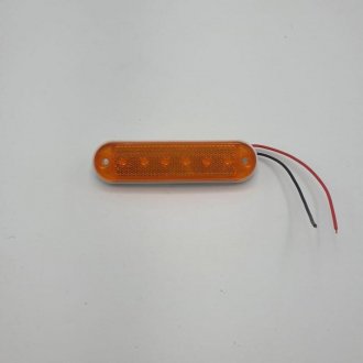 Габаритний ліхтар світлодіодний жовтий 6LED 24V Турция L0165Y