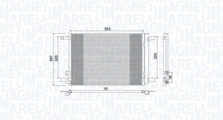 Радиатор кондиционера MAGNETI MARELLI 350203964000