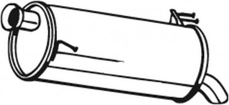 Задній. глушник,випускна сист. BOS165-037 BOSAL 165-037 (фото 1)