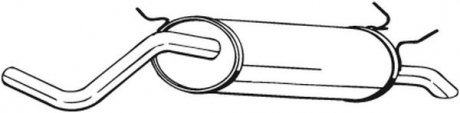 Задній. глушник,випускна сист. BOSAL 279-157 (фото 1)