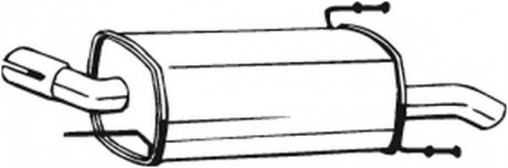 Задній. глушник,випускна сист. BOSAL 185-703 (фото 1)