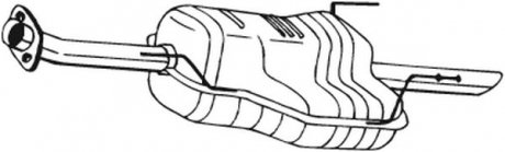 Задній. глушник,випускна сист. BOSAL 185-605 (фото 1)