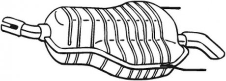 Задній. глушник,випускна сист. BOS185-647 BOSAL 185-647 (фото 1)