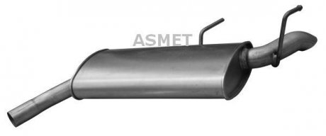 Задній. глушник,випускна сист. ASM05.176 Asmet 05.176 (фото 1)