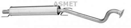 Передній глушник,випускна сист Asmet 05.158