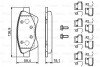 Гальмівні колодки, дискові BOSCH 0 986 494 725 (фото 1)