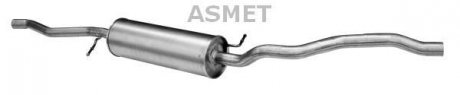 Передній глушник,випускна сист ASM19.033 Asmet 19.033 (фото 1)