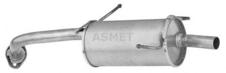 Глушник вихлопних газів (кінцевий) Asmet 14.013